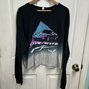 GM Motors Corvette Long sleeve Crop top